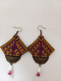 گوشواره سوزندوزی بلوچی دستدوز